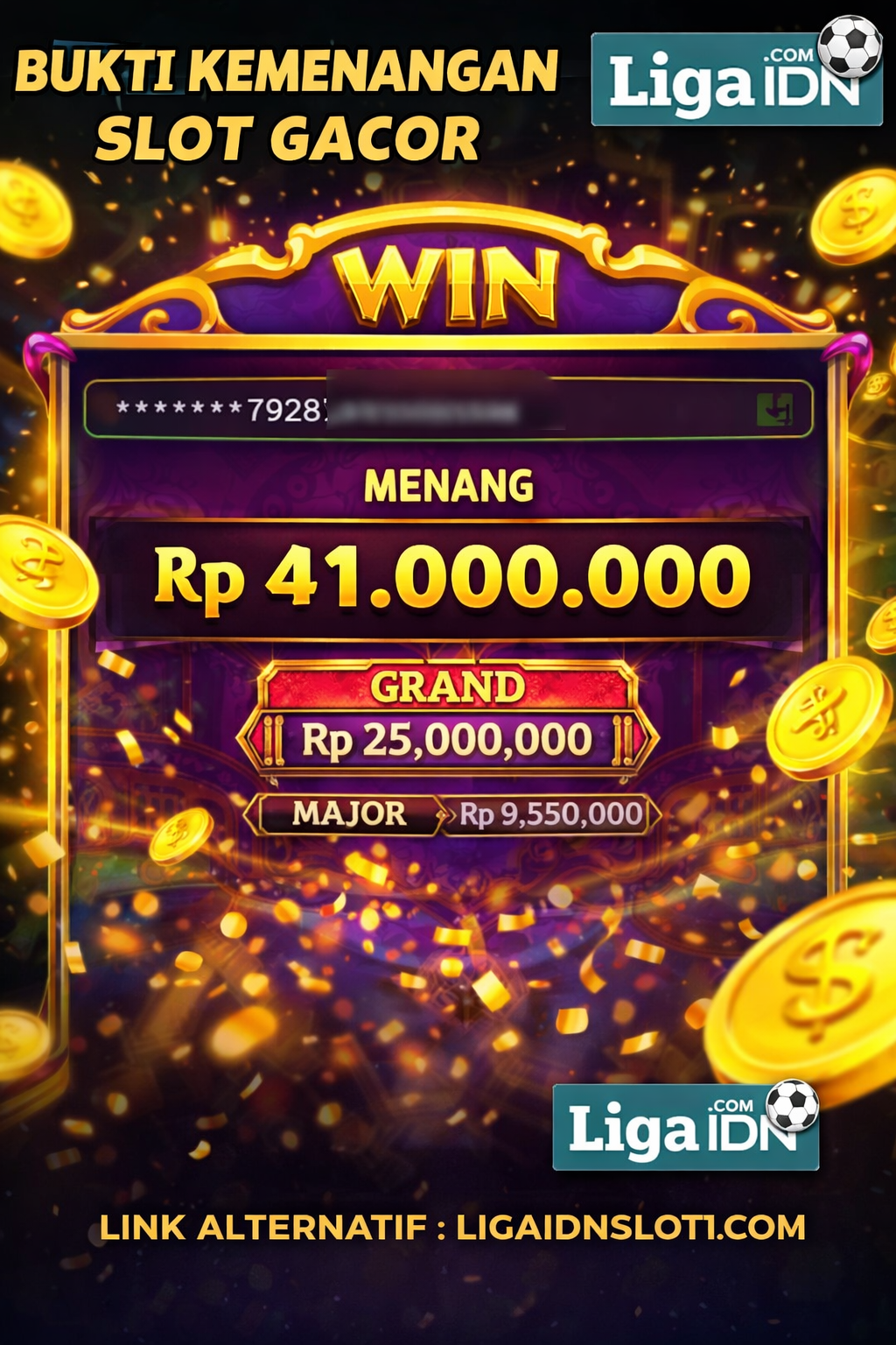 BUKTI KEMENANGAN MEMBER LIGAIDN TANGGAL 04 APRIL 2026