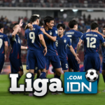 Selebrasi Timnas Thailand di pertandingan lawan Afghanistan di Stadion Rajamangala, Jumat (21/03/2025).