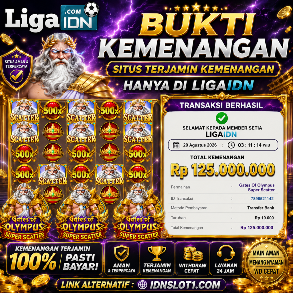 BUKTI KEMENANGAN MEMBER LIGAIDN TANGGAL 19 AGUSTUS 2026
