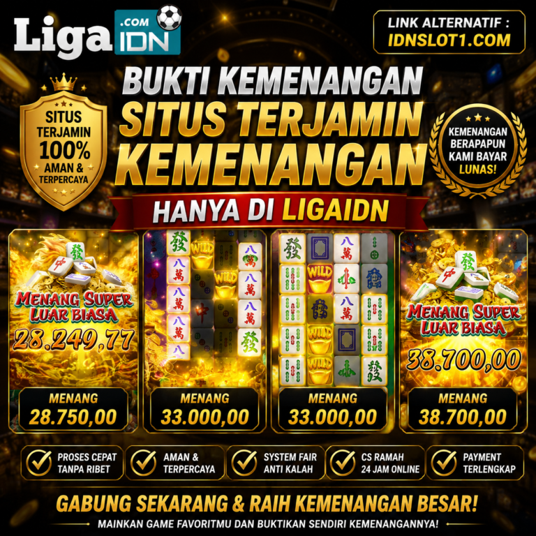 BUKTI KEMENANGAN MEMBER LIGAIDN TANGGAL 18 AGUSTUS 2026
